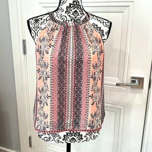 danielrainn Lightweight Floral tank blouse sleeveless size Small